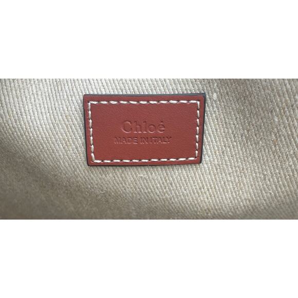 BRAND NEW CHLOE WOODY CANVAS TOTE SHOULDER BAG NWT! - Picture 12 of 13